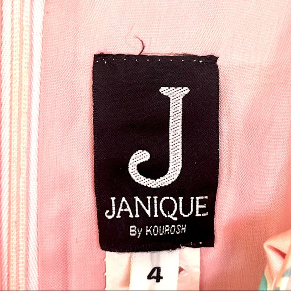 Unique JANIQUE by KOUROSH Feminine Power Retro Empire Waist Dress—SZ. 4 - Picture 9 of 11